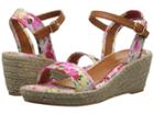 Polo Ralph Lauren Kids Carmen (little Kid/big Kid) (pink Floral/jute) Girl's Shoes