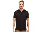 Calvin Klein Liquid Cotton Solid Short Sleeve Polo (black) Men's Short Sleeve Knit