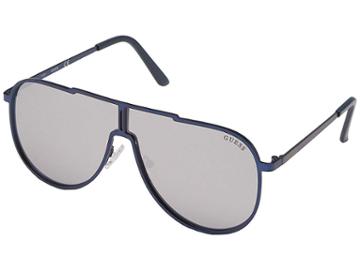 Guess Gf0199 (matte Blue/smoke Mirror) Fashion Sunglasses