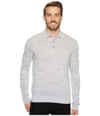 Perry Ellis Space Dyed Sweater Polo (alloy) Men's Sweater