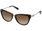 Michael Kors Abela Ii (dark Tortoise/brown Gradient) Fashion Sunglasses