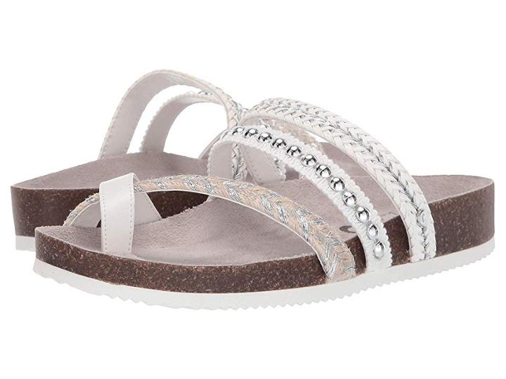 Circus By Sam Edelman Oleander (bright White/soft Silver Metallic Woven Braid/smooth Atanado Veg) Women's Shoes