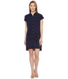 Calvin Klein Double Layer Chiffon T-shirt Dress (twilight) Women's Dress