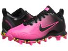 Nike Kids Hyperdiamond 2 Keystone Gg Baseball (toddler/little Kid/big Kid) (black/vivid Pink/pink Blast) Kids Shoes