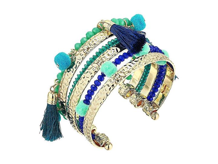 Lilly Pulitzer Nom De Plume Layered Cuff (multi) Bracelet