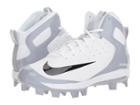 Nike Alpha Huarache Pro Mid Mcs (white/black/wolf Grey) Men's Cleated Shoes