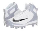 Nike Alpha Huarache Pro Mid Mcs (white/black/wolf Grey) Men's Cleated Shoes