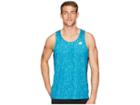 New Balance Printed Nb Ice 2.0 Singlet (lake Blue/pigment) Men's Sleeveless