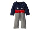 Toobydoo Little Monsters I Cotton Knit Jumpsuit (infant) (navy/red/grey) Boy's Jumpsuit & Rompers One Piece