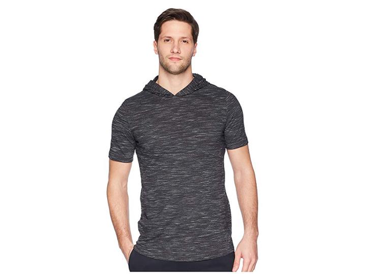 Under Armour Sportstyle Core Short Sleeve Hoodie (black/graphite) Men's Sweatshirt