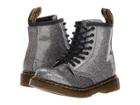 Dr. Martens Kid's Collection 1460 Patent Glitter Toddler Brooklee Boot (toddler) (gunmetal Coated Glitter) Girls Shoes