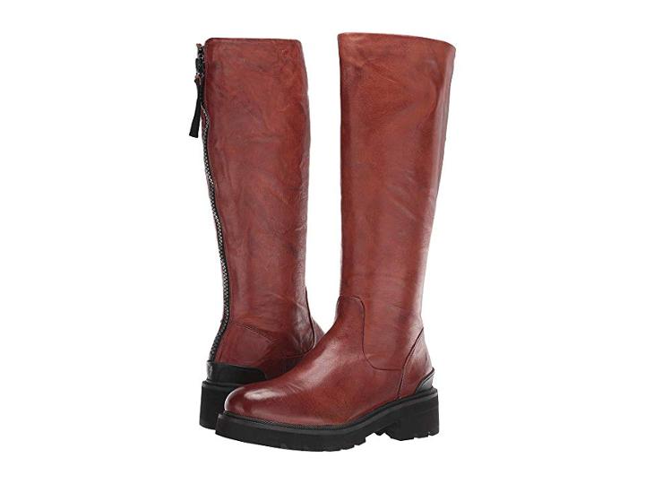Frye Allison Tall Back Zip (cognac Antique Soft Vintage) Women's Boots
