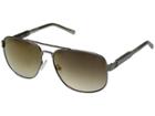 Guess Gf5045 (shiny Gunmetal/brown Mirror) Fashion Sunglasses