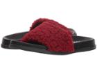 Jane And The Shoe Julie (rust Faux Shearling) Women's Slide Shoes