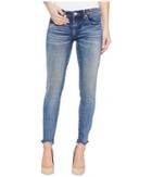 Blank Nyc Cropped Denim Skinny With Raw Edge Detail In Amped Out (amped Out) Women's Jeans