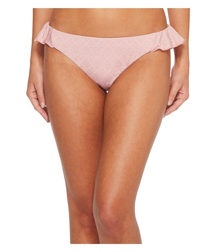 Lucky Brand All The Frills Flounce Hipster Bottom (mauve) Women's Swimwear