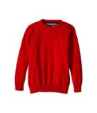 Tommy Hilfiger Kids Long Sleeve Alan Crew Neck Sweater (toddler/little Kids) (bulls Eye) Boy's Sweater