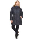 Columbia Plus Size Snow Eclipsetm Mid Jacket (india Ink) Women's Coat