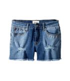 Hudson Kids 2 1/2 Fray Hem Shorts With Embroidery In Orion (big Kids) (orion) Girl's Shorts
