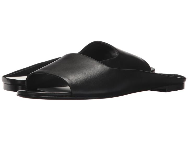 Via Spiga Hana (black Leather) Women's Slide Shoes