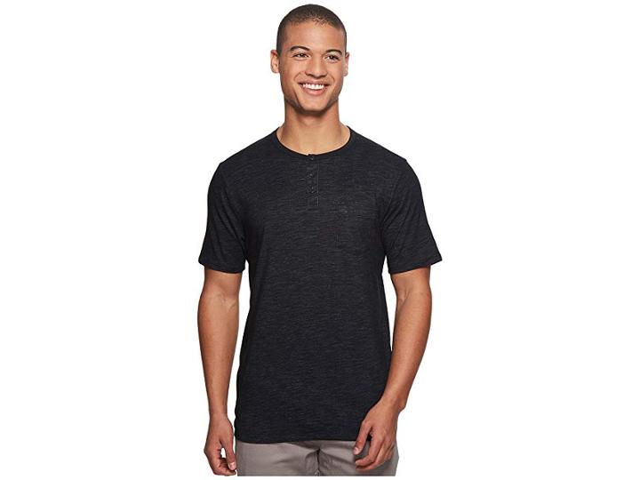 Hurley Dri-fit Lagos Henley (black) Men's Clothing