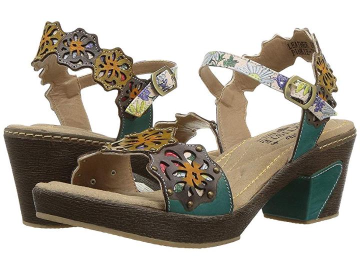 L'artiste By Spring Step Pinkie (turquoise) Women's Shoes