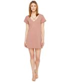 Culture Phit Keelie Short Sleeve Dress With Strap Detail (mauve) Women's Dress