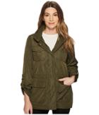 Vince Camuto 4-pocket Novelty Parka (olive Camo) Women's Coat
