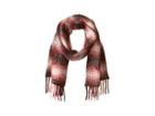Polo Ralph Lauren Alpaca Blend Ombre Plaids Blanket Wrap (americana Red/cream) Scarves