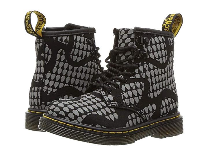 Dr. Martens Kid's Collection Brooklee (toddler) (black Reflective) Kids Shoes
