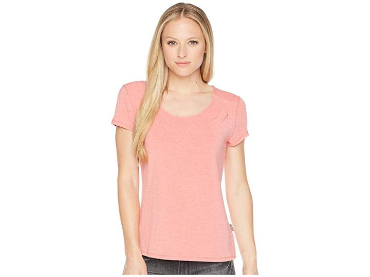 White Sierra Kalahari Ii Odor Free Short Sleeve Tee (watermelon) Women's Short Sleeve Pullover