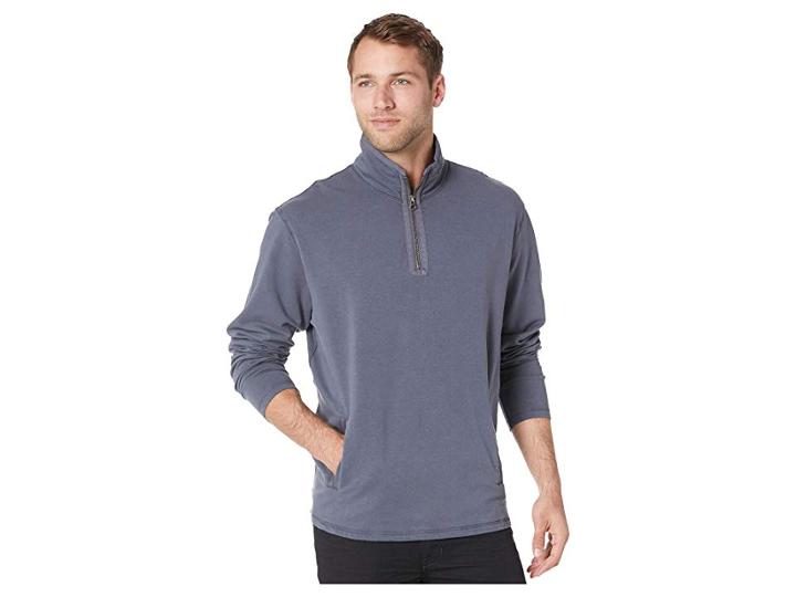 Mod-o-doc Trestles 1/4 Zip Fleece Pullover (irongate) Men's Long Sleeve Pullover