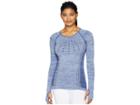 Eleven By Venus Williams Seamless Absolute Long Sleeve Shirt (mazarine Blue) Women's Long Sleeve Pullover