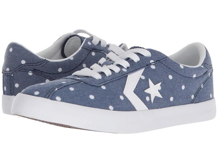 Converse Kids Breakpoint Dots Ox (little Kid/big Kid) (navy/white/white) Girls Shoes