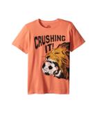 Life Is Good Kids Crushing It Soccer Crusher Tee (little Kids/big Kids) (fresh Coral) Boy's T Shirt