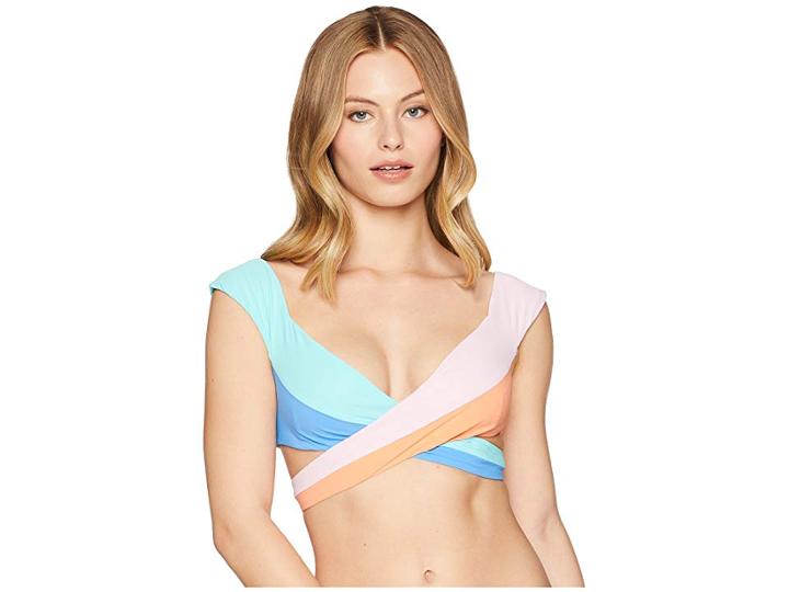 Nanette Lepore Burano Island Tease Wrap Top (multi) Women's Swimwear