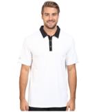 Adidas Golf Climacool(r) Performance Polo (white/black) Men's Clothing