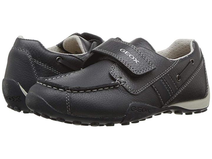 Geox Kids Snake Moc 19 (little Kid/big Kid) (navy/grey) Boy's Shoes
