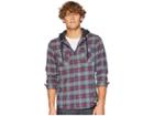 Rvca Good Hombre Hooded Flannel (grey Noise) Men's Clothing