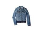 Ag Adriano Goldschmied Kids Denim/twill Jacket With Embroidery (big Kids) (juno) Girl's Coat