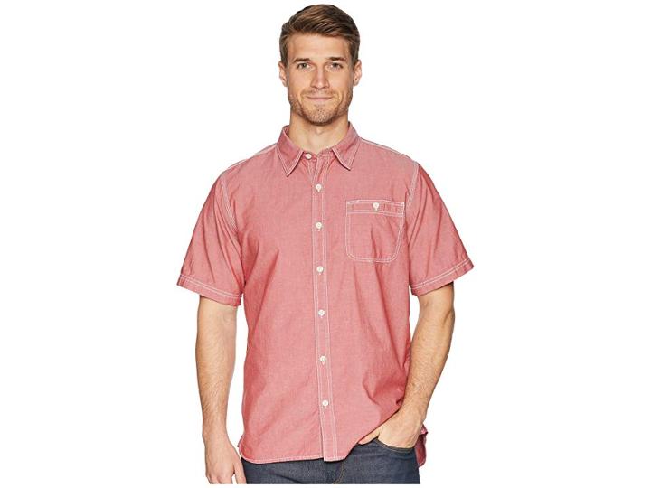 Mountain Khakis Mountain Chambray S/s Shirt (engine Red) Men's T Shirt