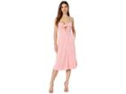 Juicy Couture Microterry Tie Front Maxi Dress (sorbet Pink) Women's Dress
