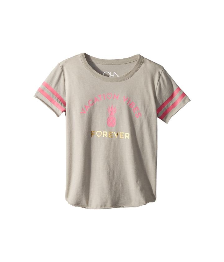 Chaser Kids Super Soft Vacation Vibes Tee (little Kids/big Kids) (misty) Girl's T Shirt