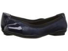 Clarks Neenah Garden (navy Nubuck) Women's Flat Shoes