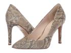 Kenneth Cole New York Riley 85 Pump (taupe/gold Embossed Leather) High Heels