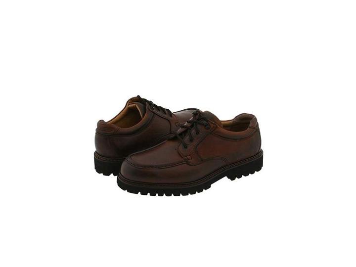 Dockers Glacier (dark Tan Leather) Men's Lace Up Moc Toe Shoes