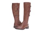 Ecco Hobart Buckle 25 Mm Boot (cognac Calf Leather) Women's Zip Boots