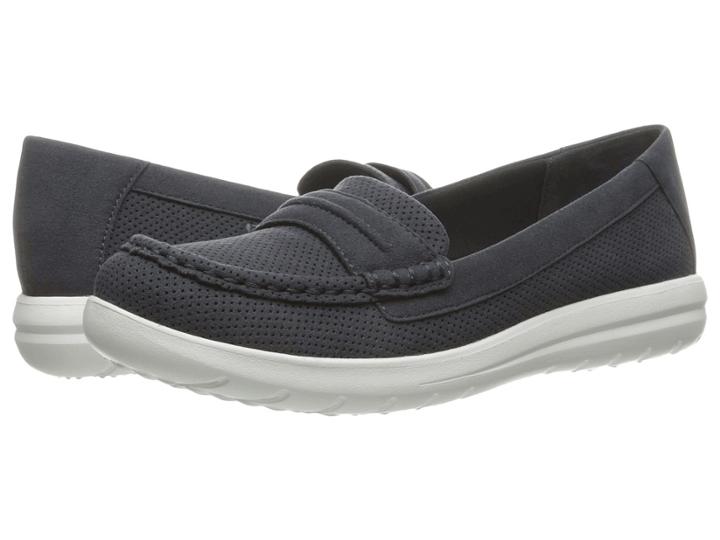 Clarks Jocolin Maye (navy Perf Microfiber) Women's Shoes