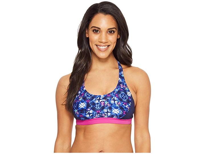 Tyr Santa Cruz Harlow Top (navy/purple) Women's Swimwear
