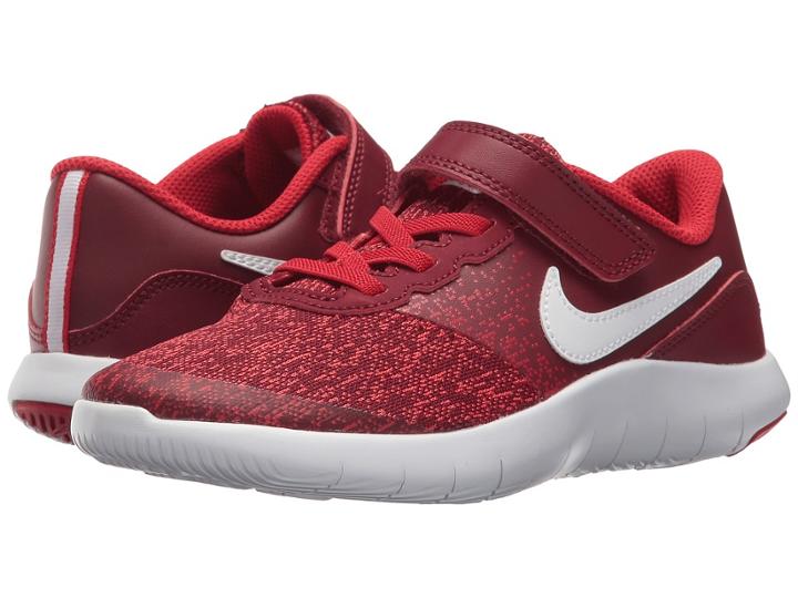 Nike Kids Flex Contact (little Kid) (team Red/white/university Red) Boys Shoes
